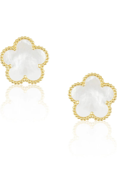 Sahira Adeline Clover Earring - Mother of Pearl