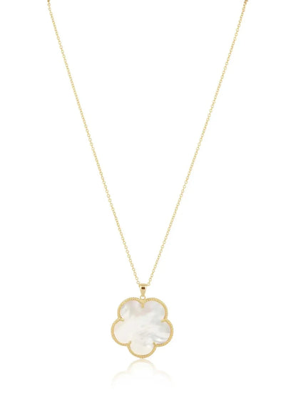 Sahira Tara Clover Necklace - Gold