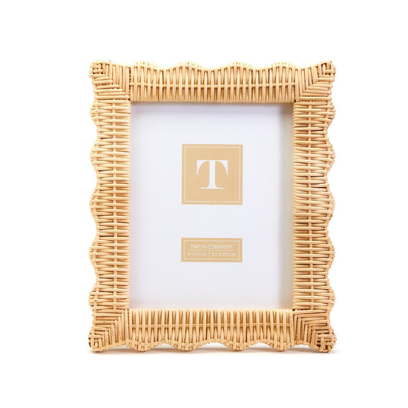 Two's Company Wicker Weave Photo Frame - 8" X 10"