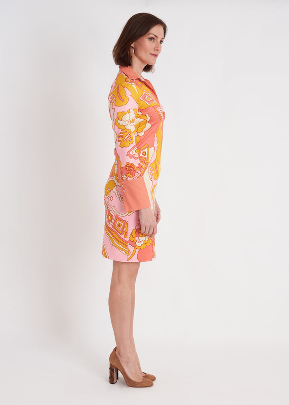 Ivy Dress - Whirlwind Marigold