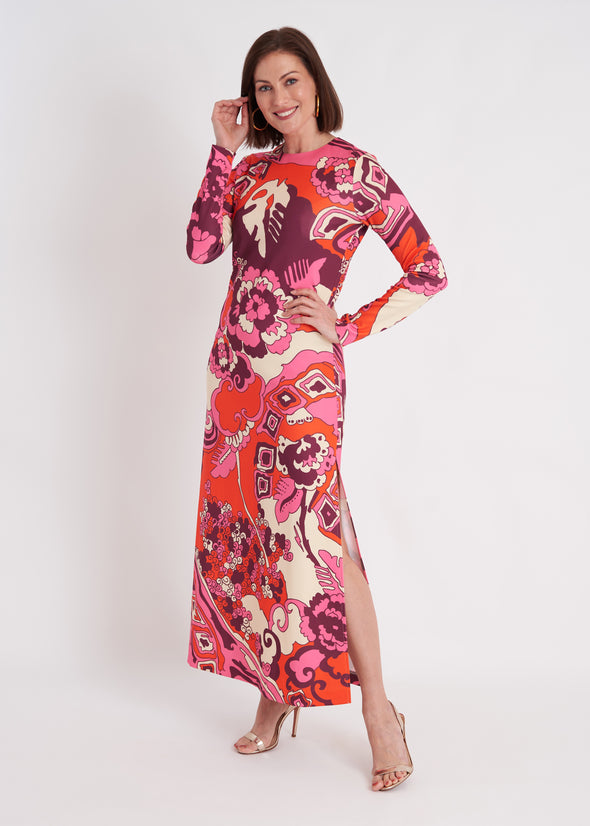 Ashton Dress - Whirlwind Plum