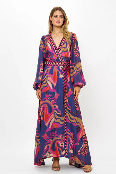 Oliphant Wrap Dress - Arabia Navy