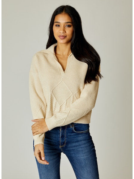 Wheat color outlet sweater