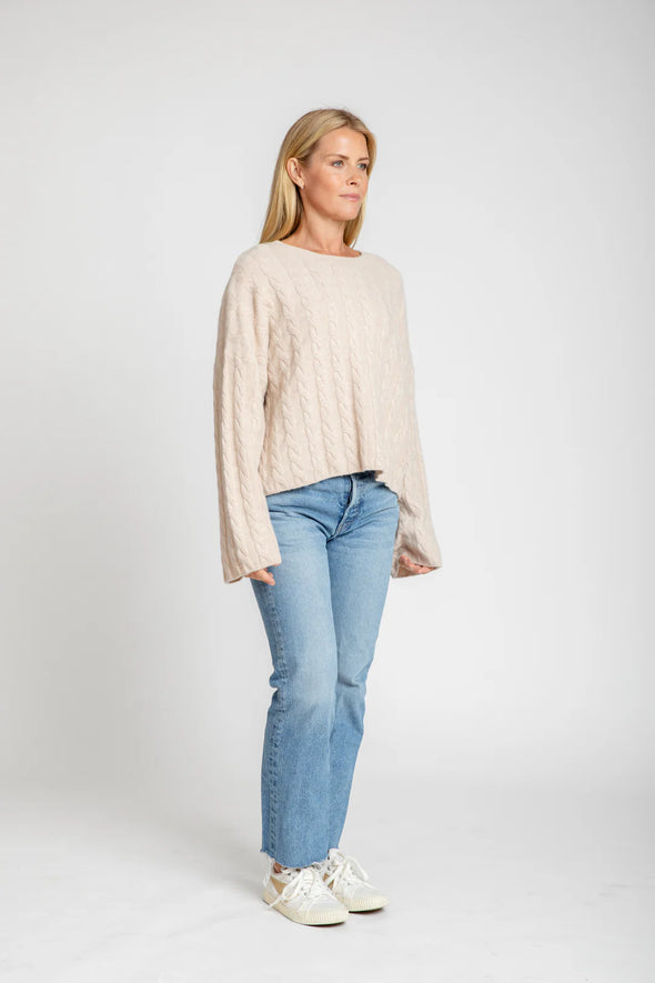 Burgess Cashmere Crew - Oatmeal