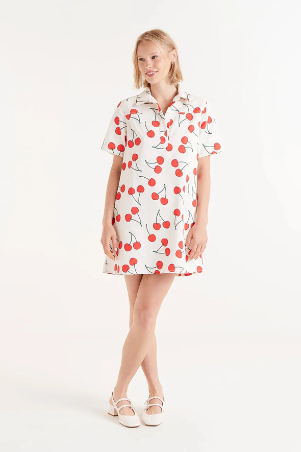 Compañia Fantastica Shirt Dress - Cherries