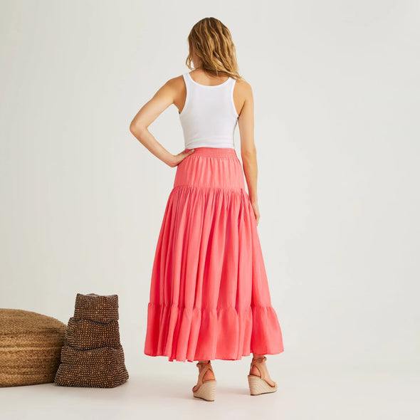 Calypso Lourdes Skirt - Coral