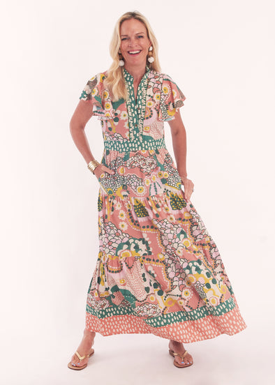 Doon Dress - Lilliput Salmon