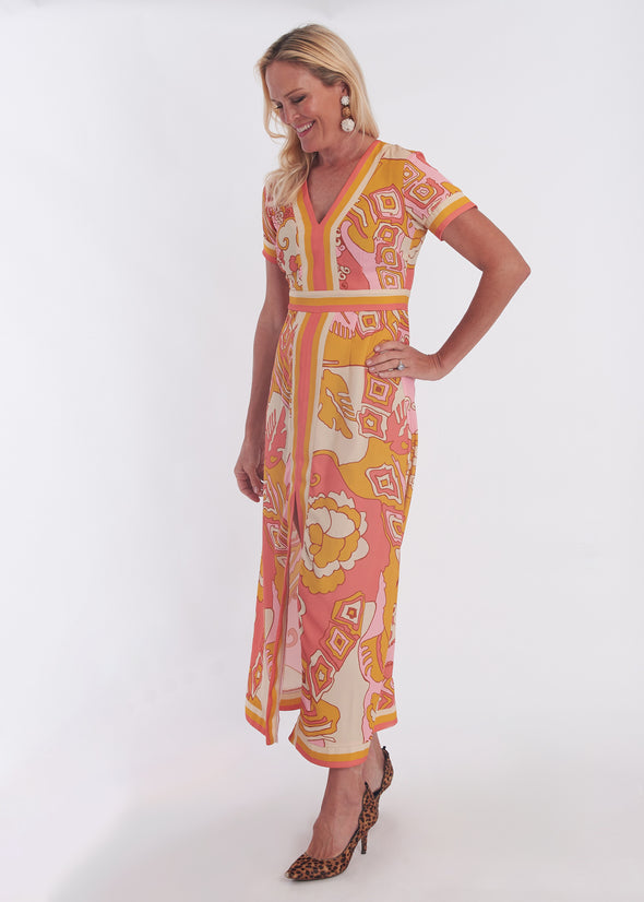 Leland Dress - Whirlwind Marigold