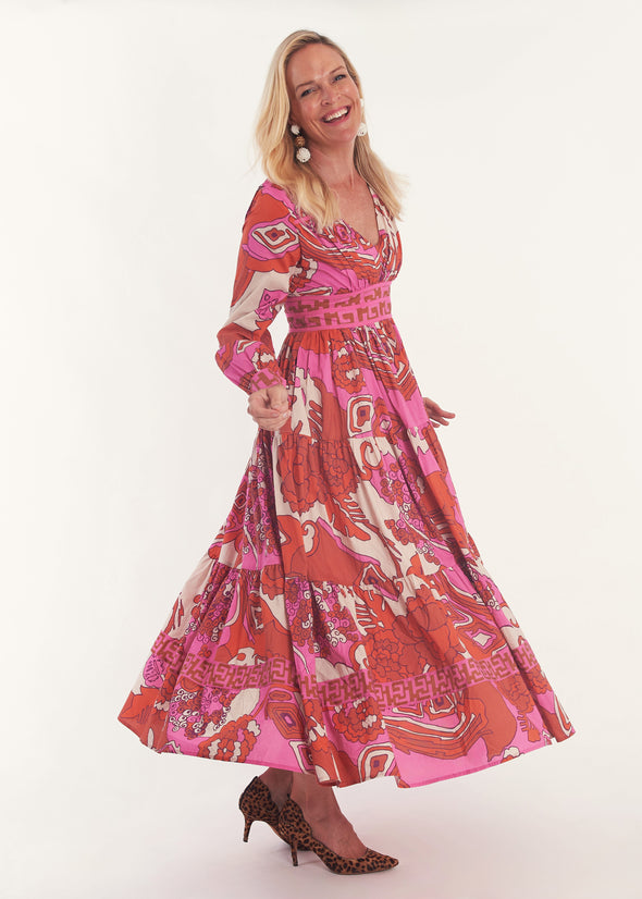 Tristan Dress - Whirlwind Pink