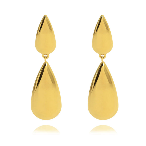 Sahira Gia Drop Earring - Gold