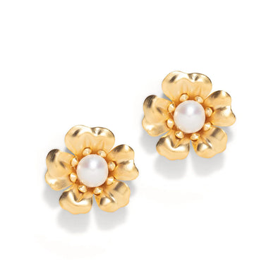 Pink Reef Georgian Pearl Studs