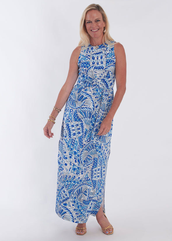 Nina Dress - Falcon Bluejay