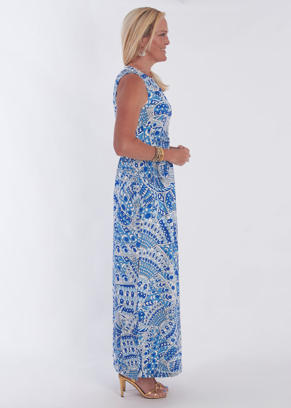 Nina Dress - Falcon Bluejay