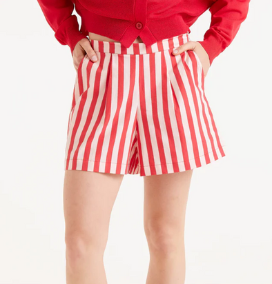 Compañia Fantastica Shorts- Red & White Stripe