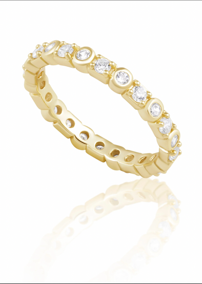 Sahira Isabella CZ Ring - Gold