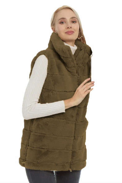 Patty Kim Ingrid Vest - Smoke Olive