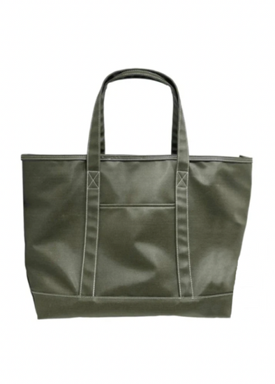 TRVL Coated Canvas Large Maxi Tote - Olive