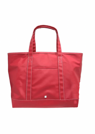 TRVL Coated Canvas Large Maxi Tote - Red