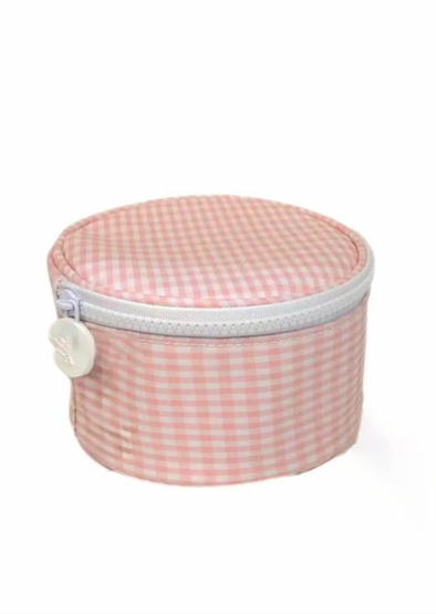 TRVL Roundup Jewelry Case - Pink Gingham