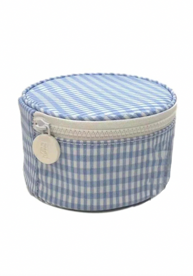 TRVL Roundup Jewelry Case - Blue Gingham