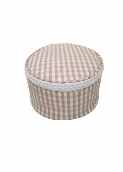 TRVL Roundup Jewelry Case - Gingham Khaki