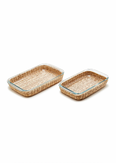 Two's Company Borosilicate Glass Baking Dish