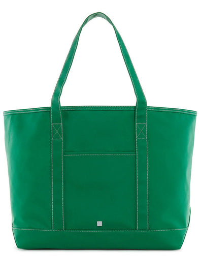 TRVL Coated Canvas Maxi Tote - Kelly Green