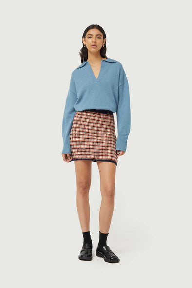 Compañia Fantastica Short Skirt - Multicolor Check