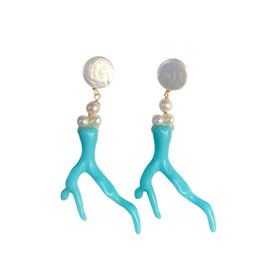 Julie Ryan Caymana Earrings - Ocean