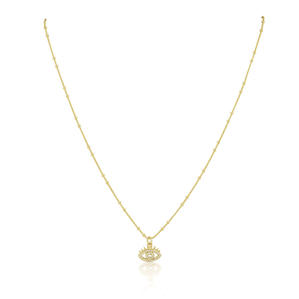 Sahira Pippa Evil Eye Necklace - Gold