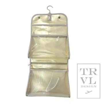 TRVL Luxe Hanging Toiletry case - Woven Bisque