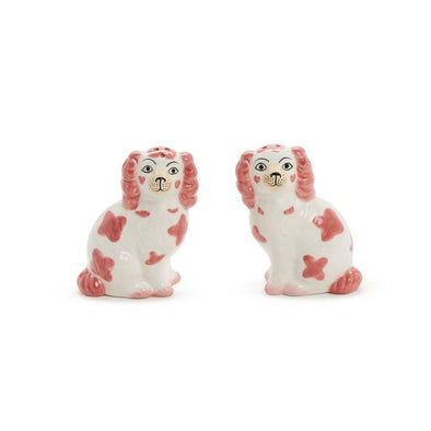 Two's Company Pink Staffordshire Salt and Pepper Set