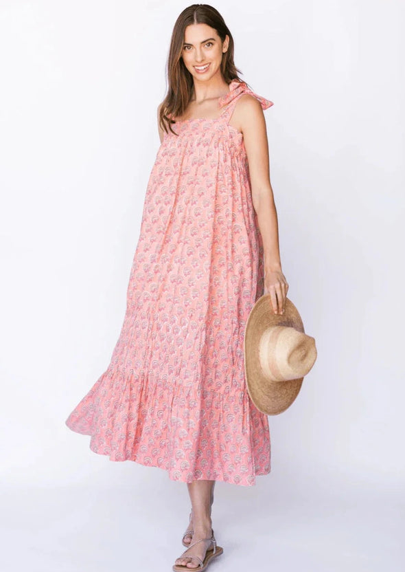 Sunshine Tienda Florence Dress - Coral Rock Flower