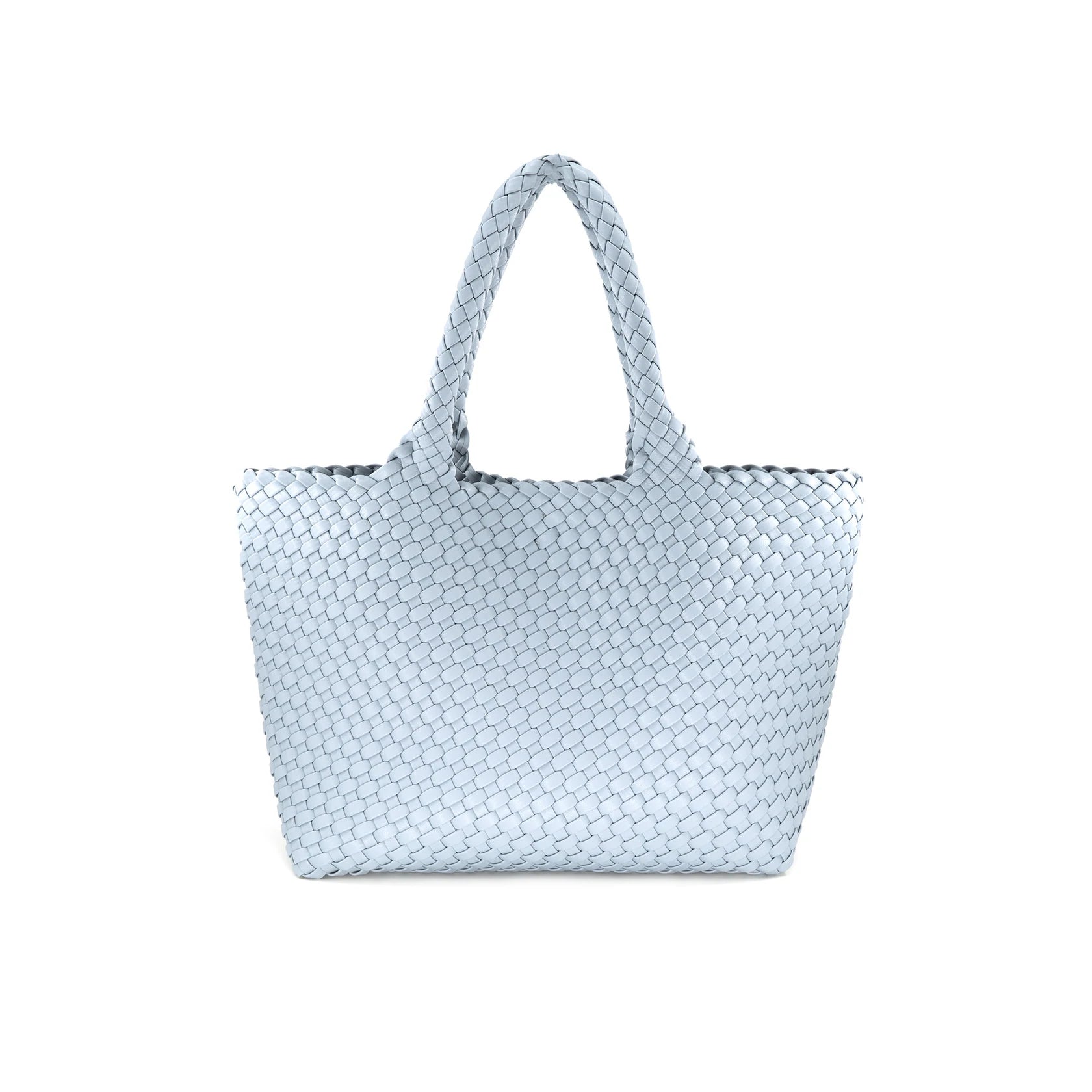 Woven Tote Bag Various Colors Sky Blue