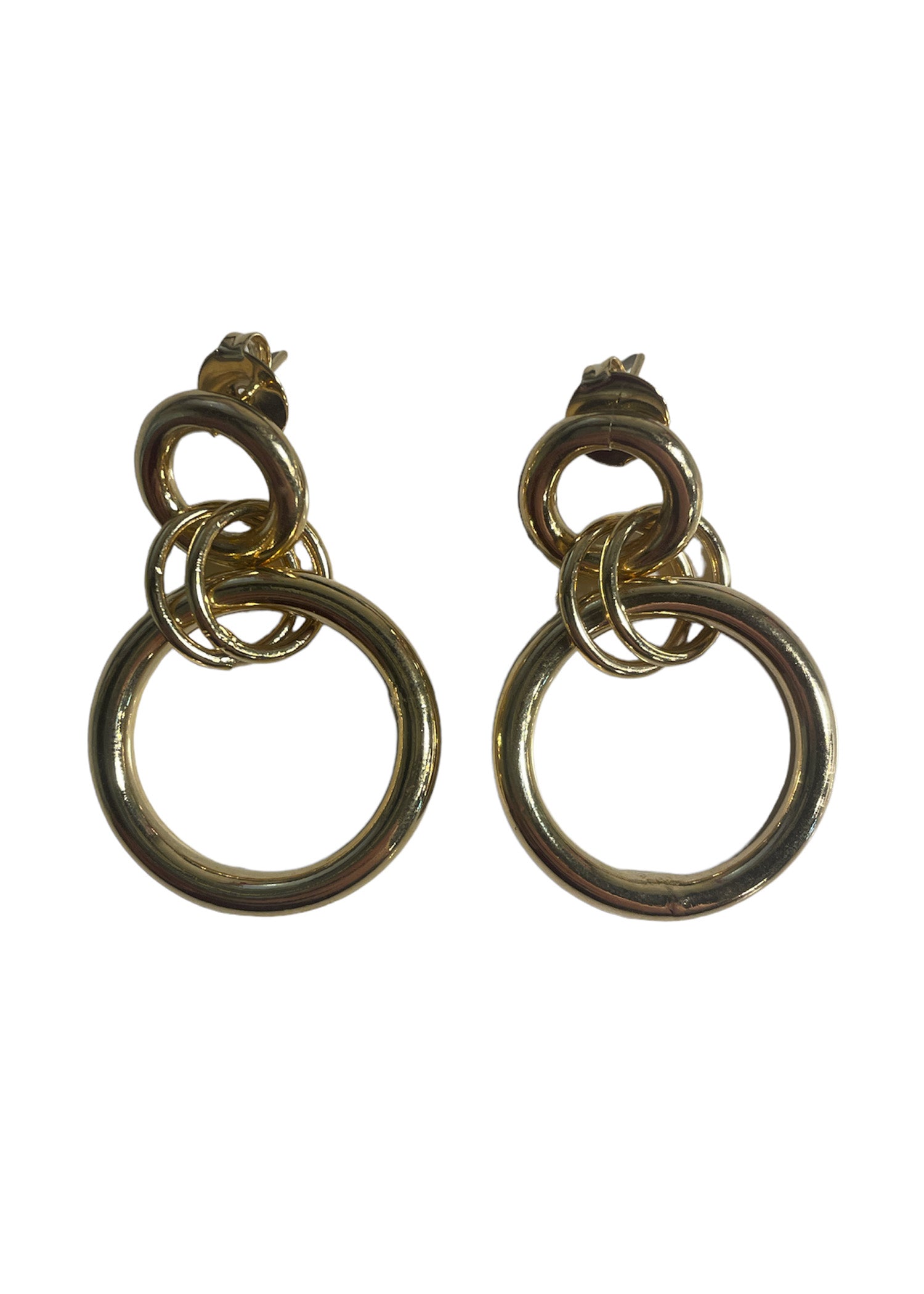 Interlocking Oval Dangle Drops