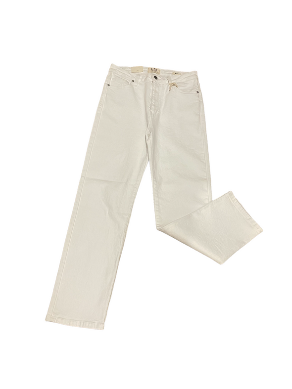 LTJ Siena High Rise Straight Jeans - Optic White